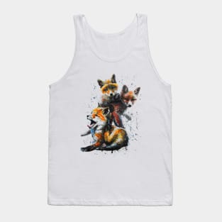 Hand Painted Fox Tank Top